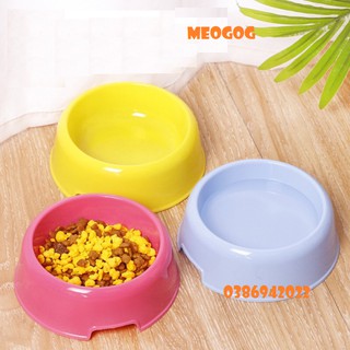 Bát nhựa đơn bát ăn đơn siêu rẻ cho chó mèo MEOGOG