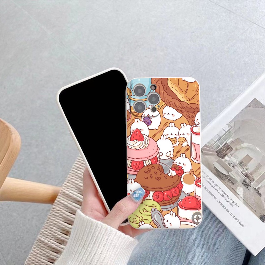Ốp iphone cạnh vuông bữa tiệc bánh kem cho ip 6/8/7/plus/x/xr/xsmax/12 pro max/11pro max/13 pro max-nt065