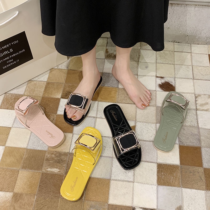 Dép Sandal Nhựa Đế Mềm Chống Trượt Thời Trang Mùa Hè Cho Nữ