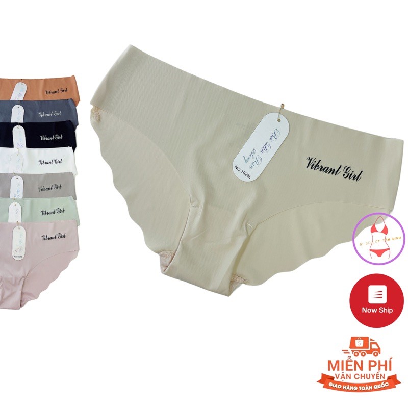 Set 10 Quần Lót nữ Đúc Su không đường may Viền Sóng MS1028