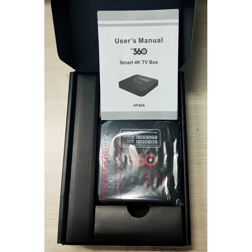 Smart 4K TV box-Biến TV thường thành Smart TV 4k-hình ảnh sắc nét-xem 140 kênh truyền hình trên ứng dụng TV360 Viettel.
