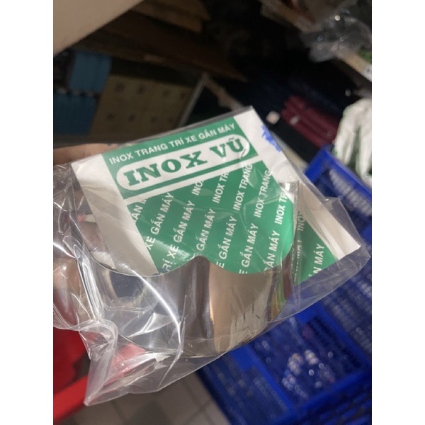 ỐP Mỏ Đuôi Dè VISION 2021-&gt;2023INOX ( 1 Bộ )