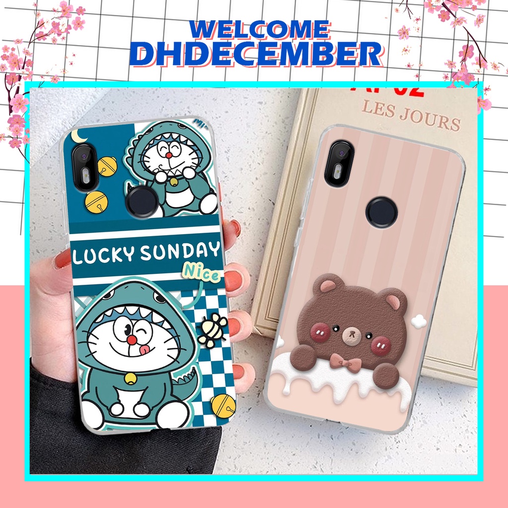 Ốp lưng Vsmart JOY 1 in hình gấu K@ws, gấu nâu, dor@emon RẺ- ĐẸP- BỀN