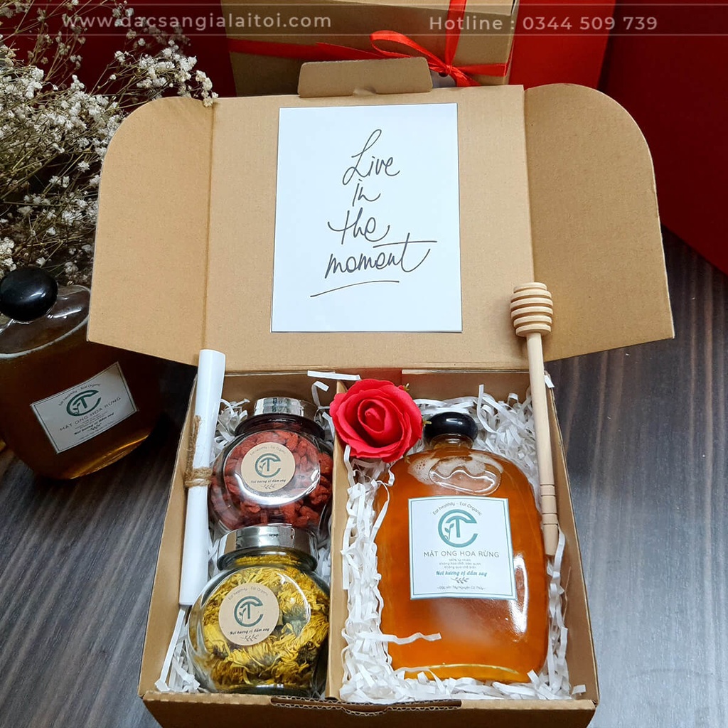 Set Quà Tặng Trà Hoa và Mật Ong