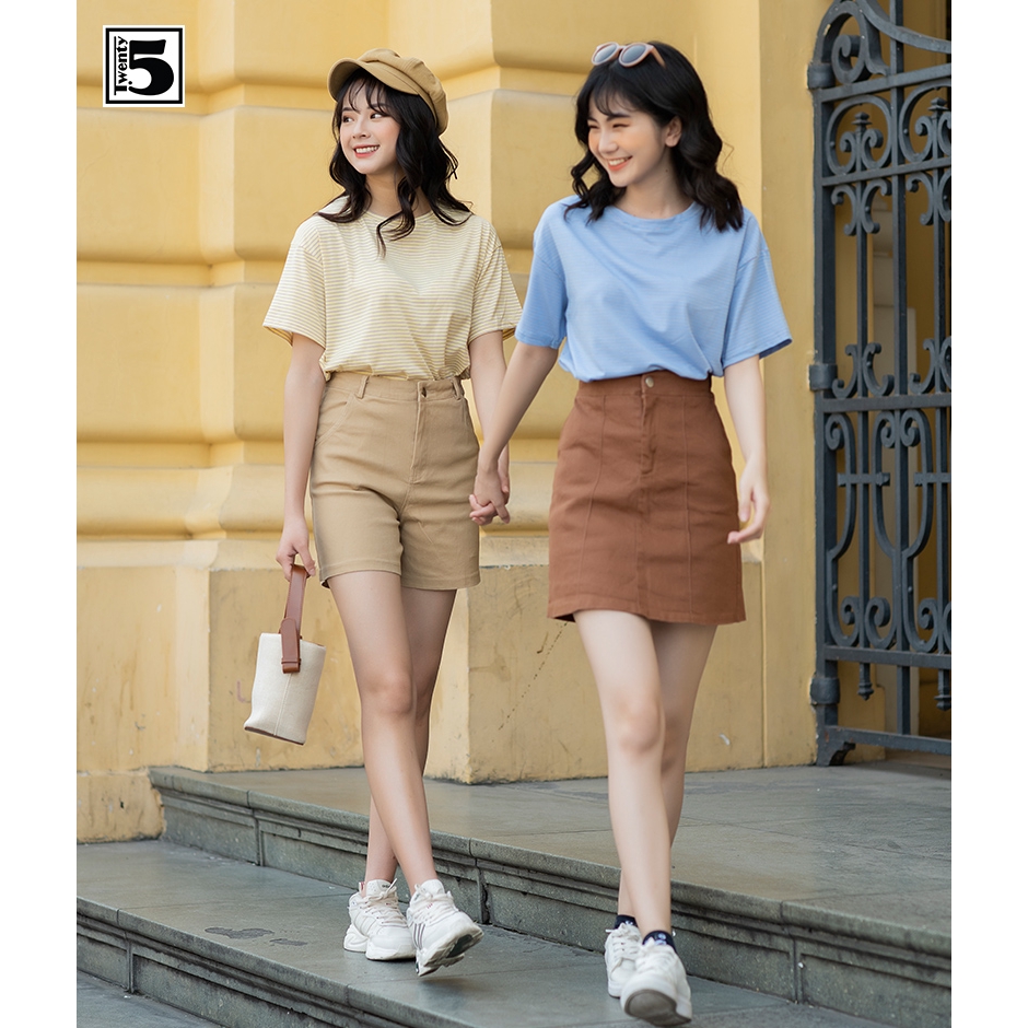 Quần short kaki nữ Twentyfive 3118