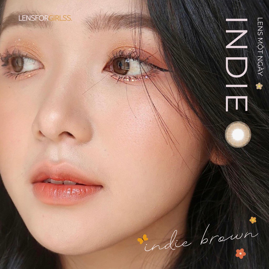 Kính áp tròng 1 ngày indie brown lens cận 1 ngày - ảnh sản phẩm 3