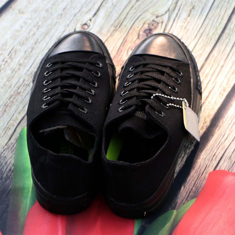 Giày Sneaker Chuck 2 Full Đen Nam Cổ Thấp ZRS ZRS + Tất