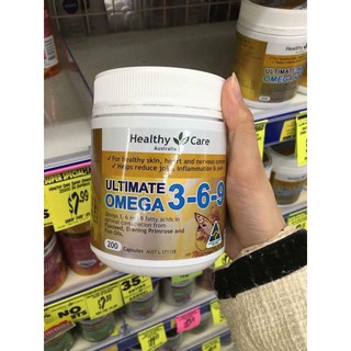 Omega 369 Của Healthy Care Úc 200 Viên - Chuẩn Air