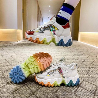 Giày Ullzang Sneaker đế độn 3 màu siêu hot 2020