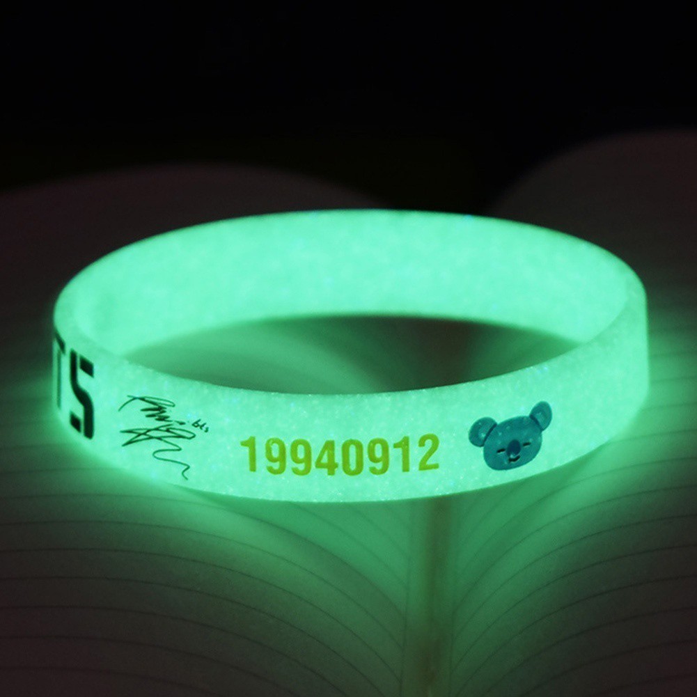 Vòng đeo tay silicon kiểu dáng thời trang phong cách KPOP BTS Bangtan Boys