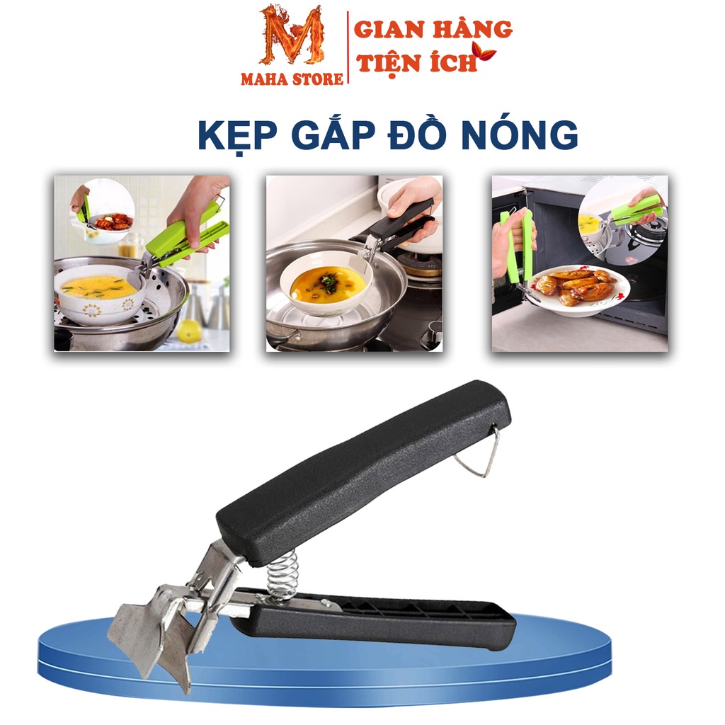 Kẹp Gắp Đồ Nóng, Đồ Hấp KIM LOẠI T1 Thông Minh - Dụng Cụ Gắp Inox Có Lò Xo