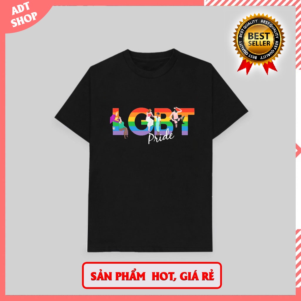 Áo Thun Tay Lỡ Lgbt Nam Nữ Trẻ Trung Đường Phố Đủ Màu Đen độc đẹp giá rẻ