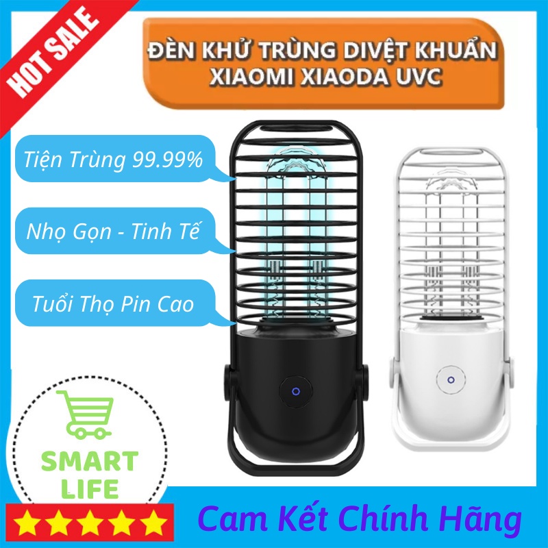 Đèn Diệt Khuẩn Ozone Xiaomi Xiaoda Đèm UVC Chiếu Tia Cực Tím Tiệt Trùng 99.99% Chỉ Trong 30 phút