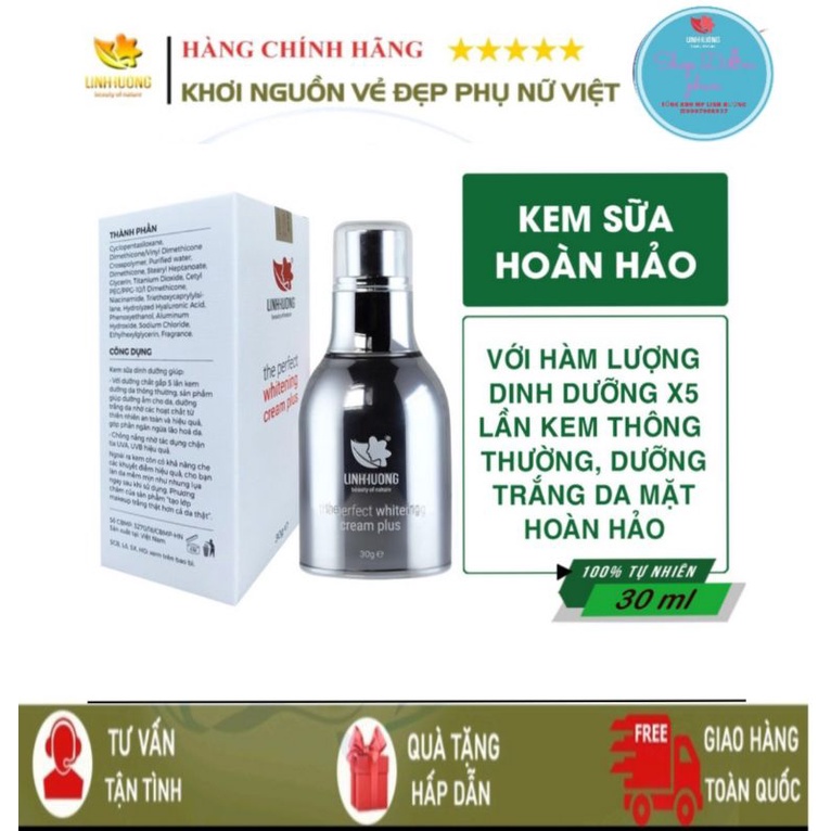 Kem dưỡng da [Chính hãng] Linh Hương.Dưỡng ẩm trắng da chống lão hoá