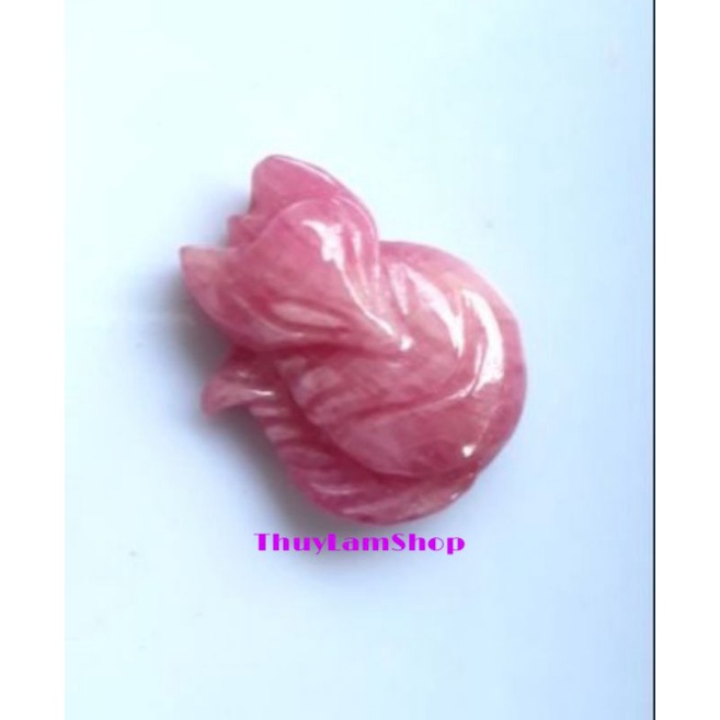 Vòng cổ hồ ly cửu vĩ (9 đuôi) đá R.u B.y chế tác chạm tay thủ công hoàn toàn tự nhiên may mắn tình duyên, giao tiếp