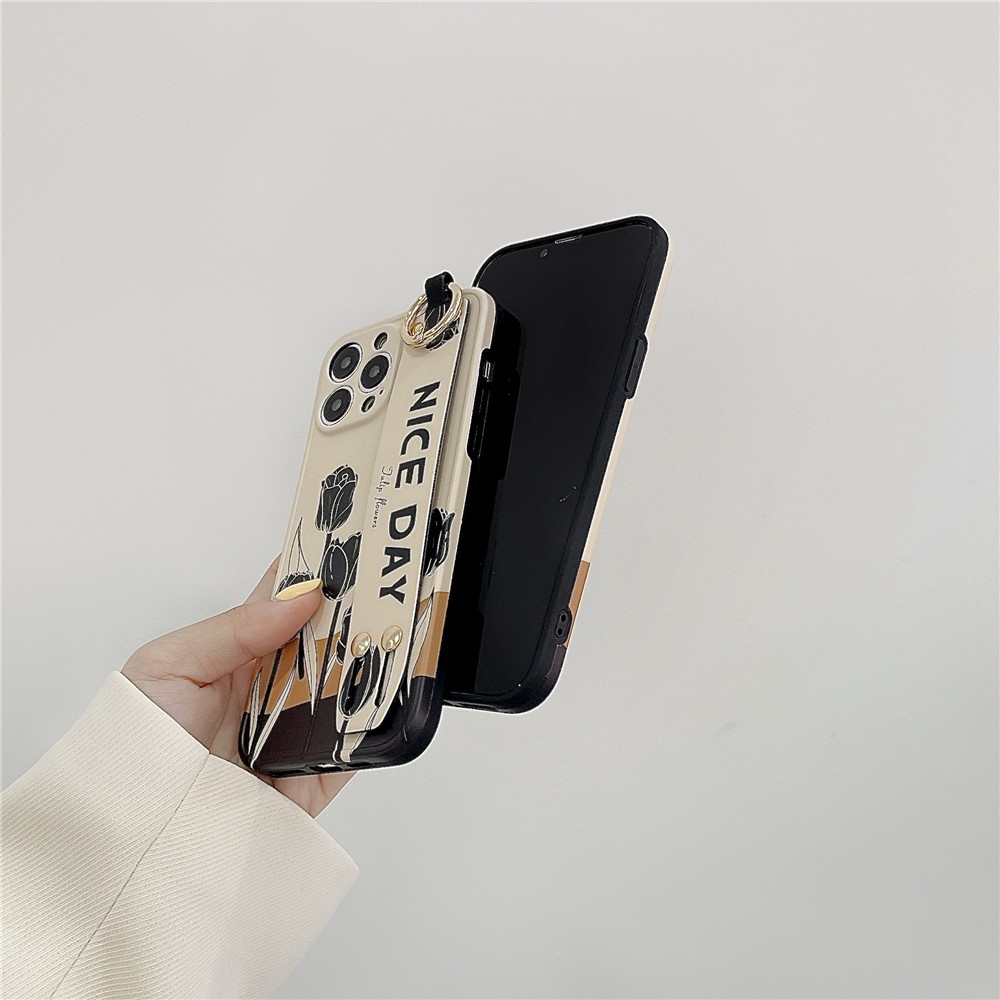 Ôp Điện Thoại tpu Silicon Hình Hoa tulip Cho iphone 15 14 13 12 11 pro max 13pro 12pro 14pro 15pro 15promax x xs max xr 7 8 plus Ốp