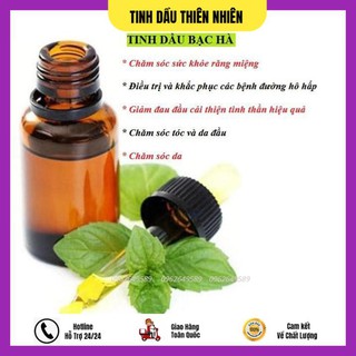 Tinh dầu bạc hà thiên nhiên nguyên chất 10ml