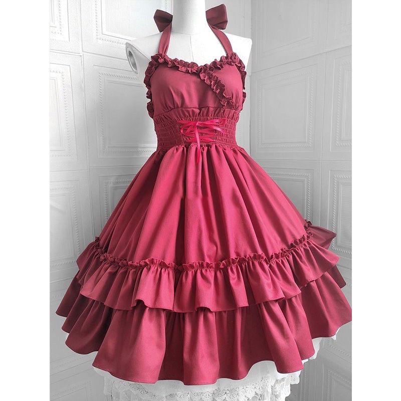 Váy/ Đầm Lolita Thắt Eo Siêu Xinh - Kèm ảnh thật, váy đầm công chúa,dự tiệc, tiểu thư, nàng thơ, sang chảnh