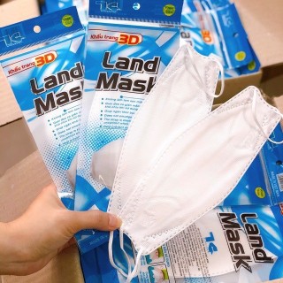 Khẩu trang 3d land mask chống vi khuẩn gói 6 cái