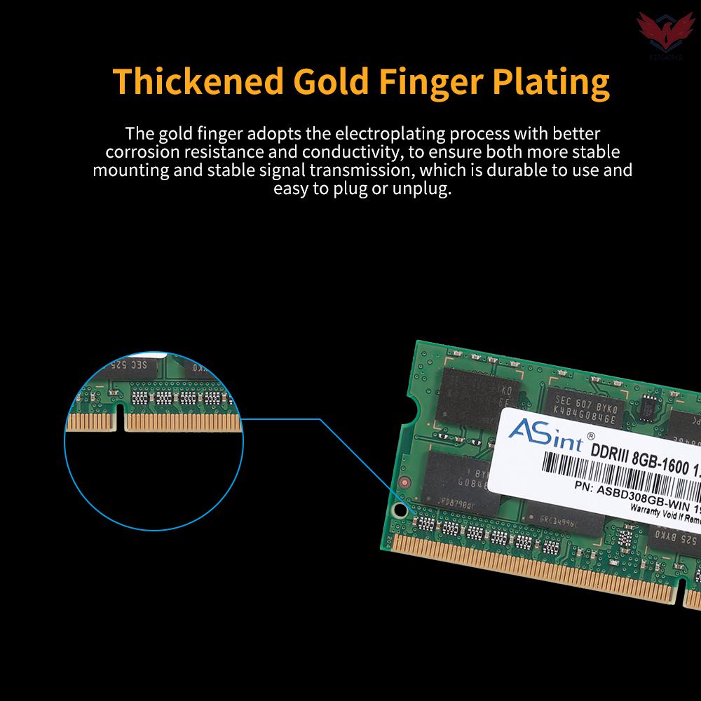 Thẻ Nhớ Laptop Asint So-Ddr3-1600 - 2gb Ddr3 1600mhz 1.35v Ram 204pin 2gb | BigBuy360 - bigbuy360.vn