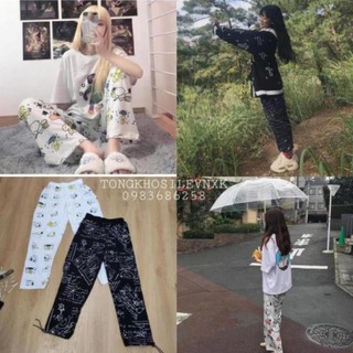[HOT] QUẦN DÀI HOẠT HÌNH HỌA TIẾT CÚN SNOPPY - TOÁN HỌC MÀU ĐEN CARTOON UNISEX HOT - Hot 2020 TTNN