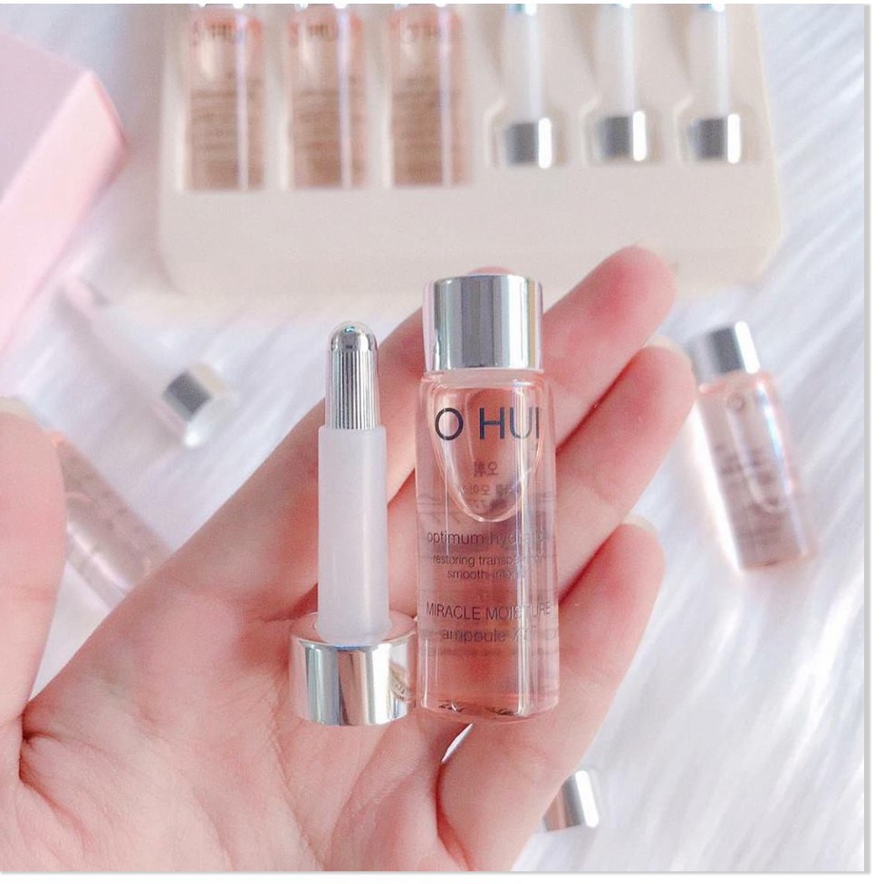 Set 9 ống huyết thanh 777 siêu dưỡng trắng và căng bóng da - Miracle Moisture Ampoule 777 Special Set