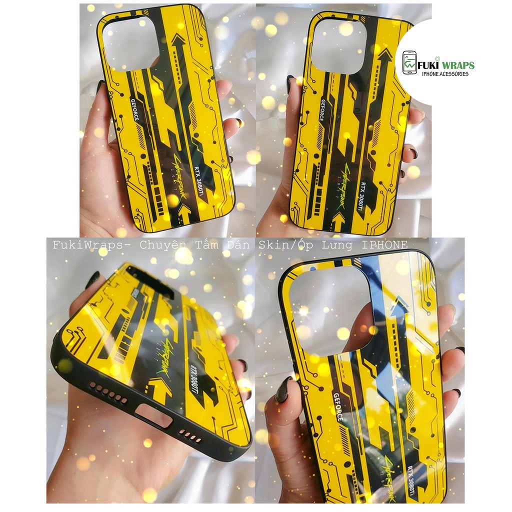 Ốp Lưng Kính Bóng Chống Vỡ 13ProMax 12ProMax 11ProMax XSMAX X XS 7Plus FUKISHOP