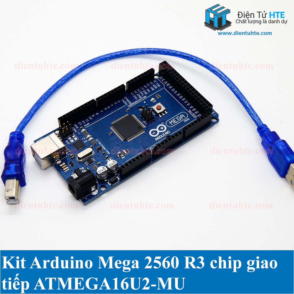 Kit Arduino Mega 2560 R3 ATMEGA16U2 kèm cáp USB [HTE Quy Nhơn CN2]