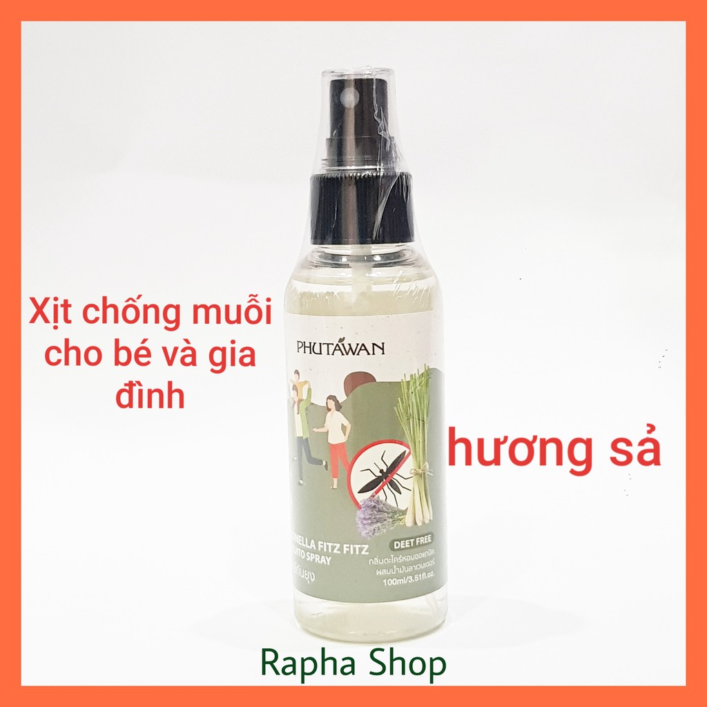 Xịt Chống Muỗi, Côn Trùng Thái Lan Hương Sả Và Lavender An Toàn Cho Bé Và Gia Đình