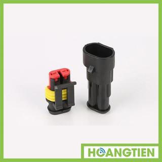 Đầu nối dây điện SD2P chống nước tuyệt đối - Cút nối nhanh 2 cổng ngoài trời cho đèn sân vườn, LED