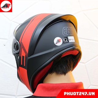 Mũ bảo hiểm fullface EGO E7 - Đen E7 ĐỎ