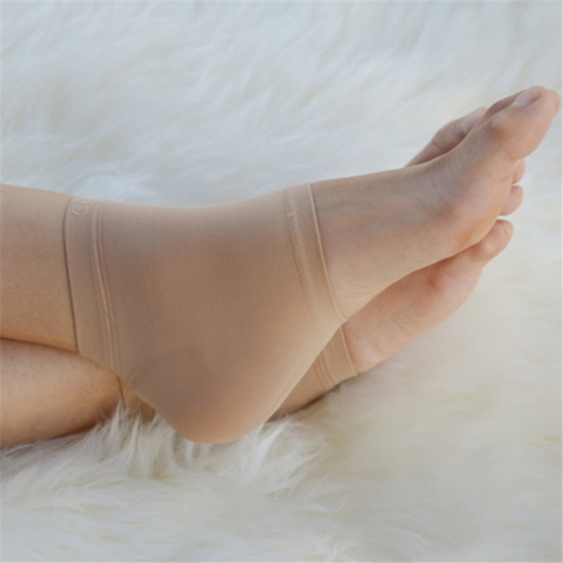 Set 2 vớ silicon đệm gel dưỡng ẩm gót chân tránh bị nứt nẻ chăm sóc da chân