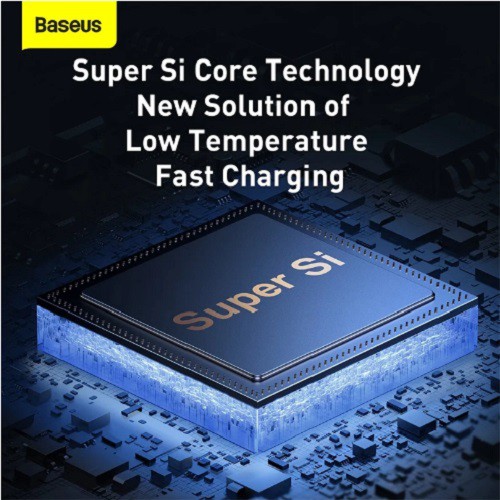Củ sạc Baseus 2 cổng, Củ Sạc 30W Baseus Super Si Pro sạc nhanh 2 cổng Type C + USB, Hỗ Trợ PD3.0, QC3.0, nhỏ, chân gập
