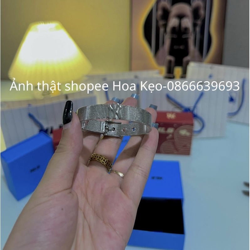 Vòng Tay Đôi, Vòng Tay MLB Logo NY Full Box Chất Liệu Titan Không Rỉ