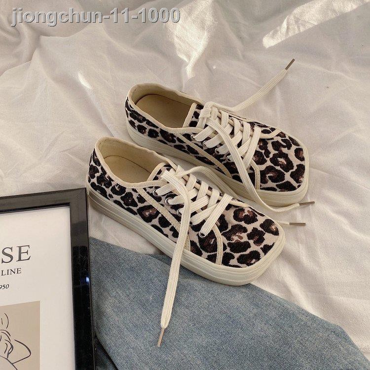 ❖☞Giày Nữ Cột Dây Họa Tiết Da Báo Thời Trang | BigBuy360 - bigbuy360.vn