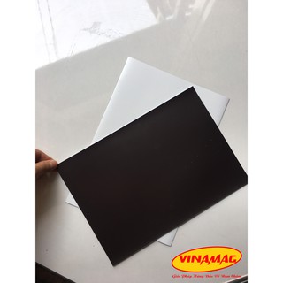 Tấm A4 dày 0.5mm nam châm dẻo phủ nhựa trắng, có thể viết bảng