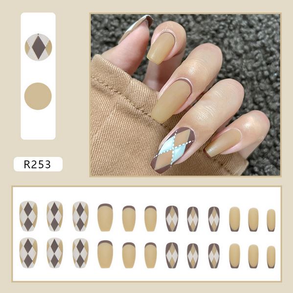 R250-R300 Set 24 Móng Tay Giả Thời Trang Cho Nữ