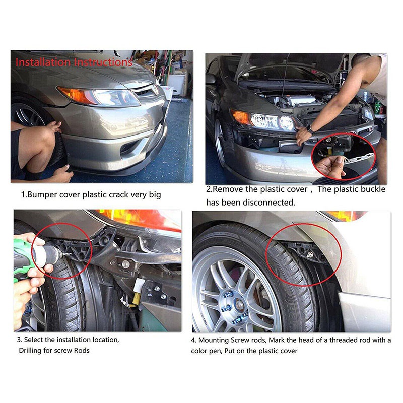 Bộ Phụ Kiện Chốt Khóa Mui Xe Tháo Lắp Nhanh Tiện Dụng