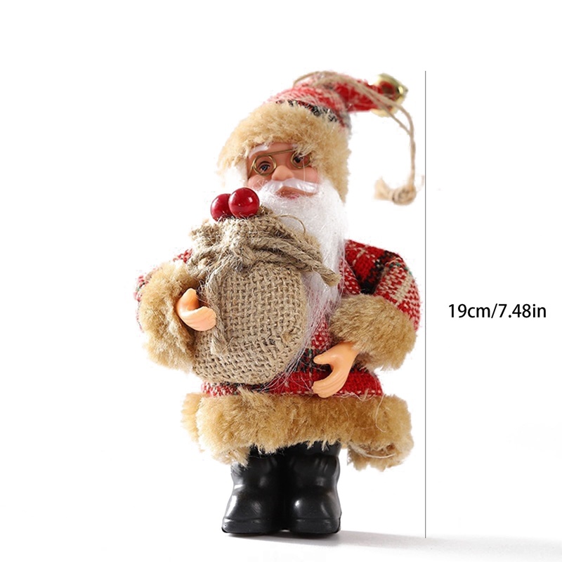 Búp Bê Vải Treo Trang Trí Giáng Sinh Hình Ông Già Noel Hoạt Hình