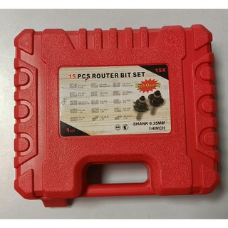BỘ MŨI PHAY GỖ 15 MÓN.