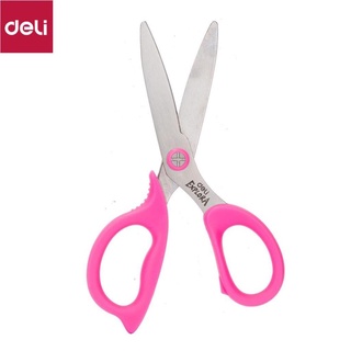 Kéo học sinh deli - explora hồng/xanh dương - 1 chiếc - e77755