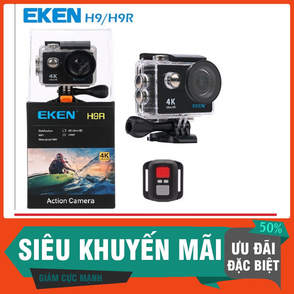 [SIÊU SALL ] [Freeship toàn quốc từ 50k] Camera hành động Eken H9/H9R ultra HD 4K wifi phiên bản 8.1 mới nhất .