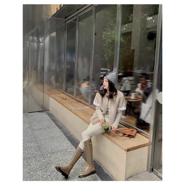 Boot da đế bệt khoá cạnh