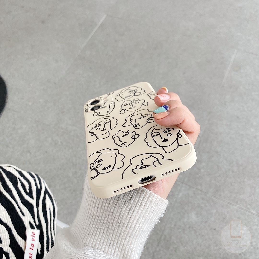 Ốp lưng silicon dẻo họa tiết hình học iPhone 11 12 Pro Max iPhone 6 6s 7 8 Plus 12 Mini X XR XS MAX SE | BigBuy360 - bigbuy360.vn