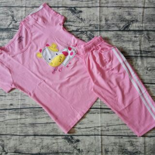 Bộ cotton lửng mặc nhà
