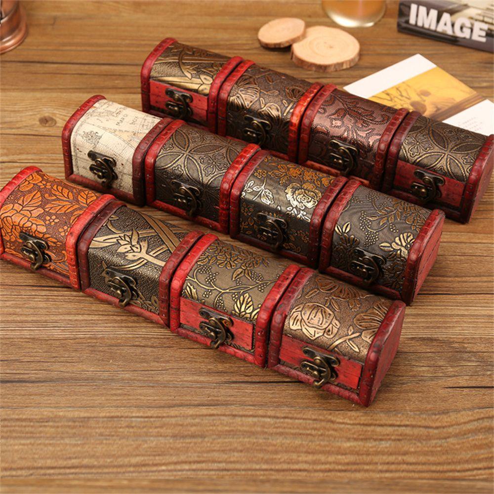 JUNE Hộp Gỗ Đựng Đồ Đa Năng Phong Cách Retro