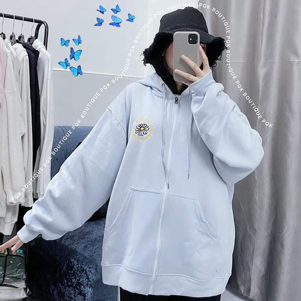 Áo Hoodie Nữ Nam - Áo Khoác Nỉ Unisex NGOẠI FLORALFULL 3 MÀU | BigBuy360 - bigbuy360.vn