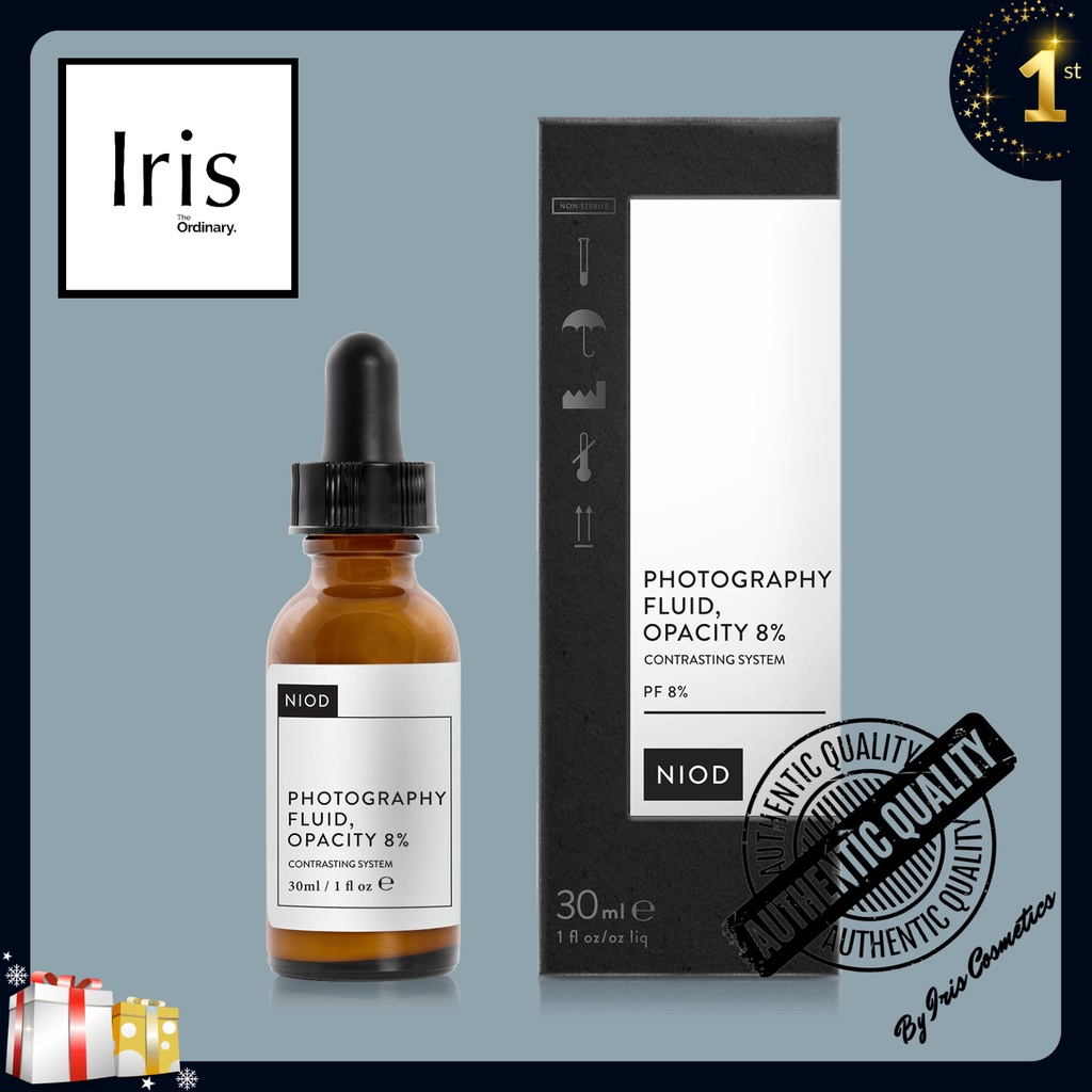 (BILL HÃNG) Serum Makeup hiệu chỉnh màu da Photography Fluid, Opacity 12% và Photography Fluid Tan , Opacity 8% - NIOD