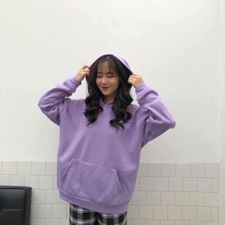 Áo Hoodie Basic Trơn 6 Màu Unisex