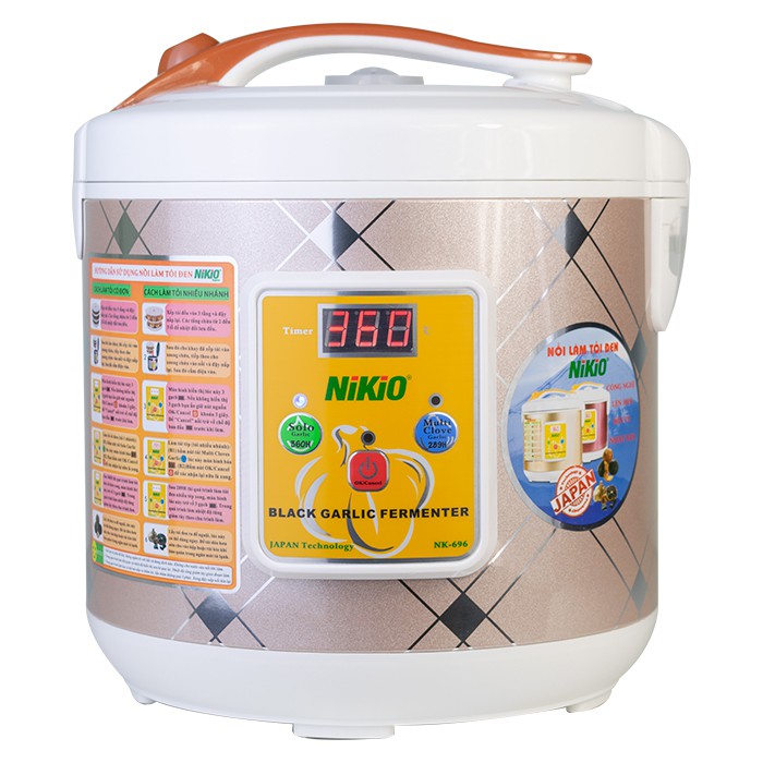 Máy làm tỏi đen chuyên dụng Nhật Bản Nikio NK-696 - 6 lít - Bạc